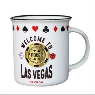 LV MUG M/P POKER (WHITE) VSN #8721
