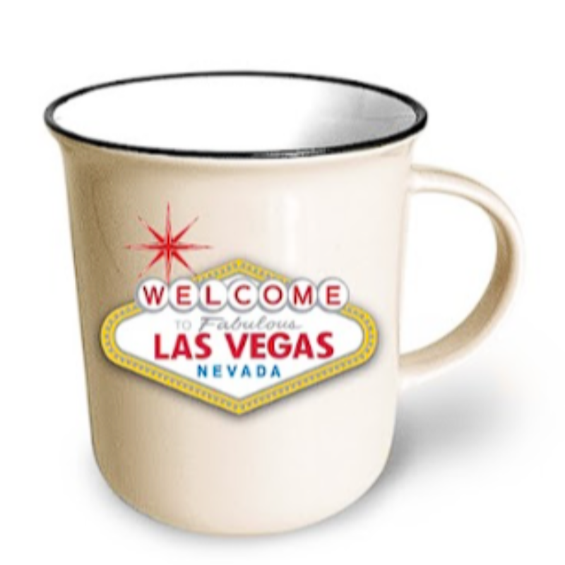 LV MUG M/P FABULOUS VEGAS (CREAM) VSN #0717