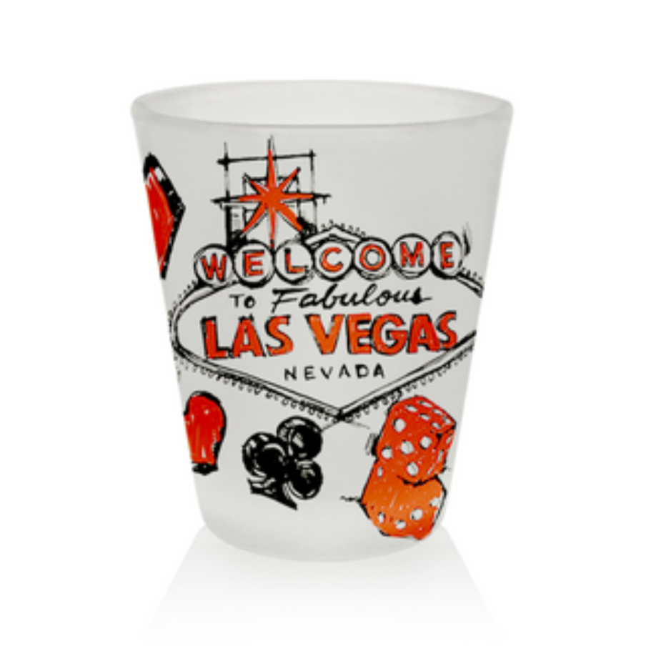 LV SHOT GLASS ARTY VSN #7540