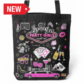 LV TOTE BAG PARTY GIRL (BLK) VSN #6807