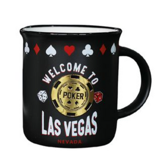 LV MUG M/P POKER (BLK) VSN #8721