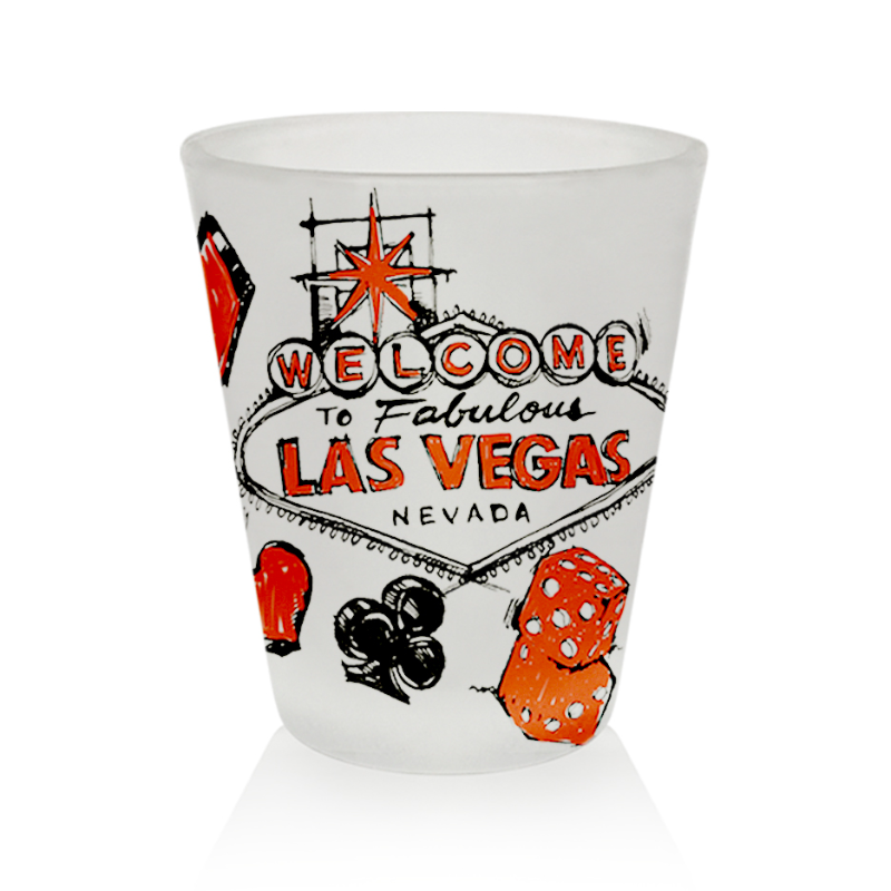 LV SHOT GLASS ARTY VSN #7540