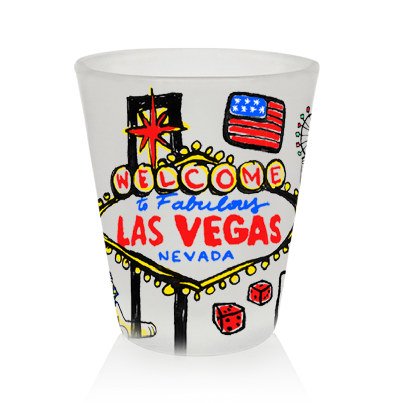 LV SHOT GLASS NAIF VSN #7489