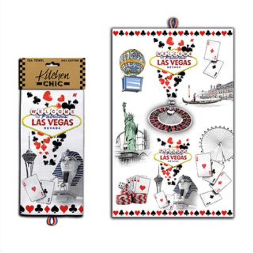 LV KITCHEN TOWEL POKER VSN #5058
