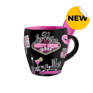 LV MINI MUG SPOON M08 PARTY GIRL (BLK) VSN #0930