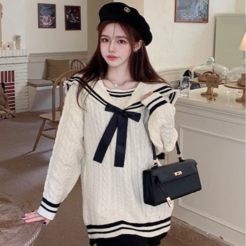 Ribbon Knit Sweater
