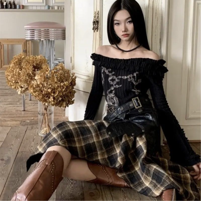 Gothic Off Shoulder Vintage