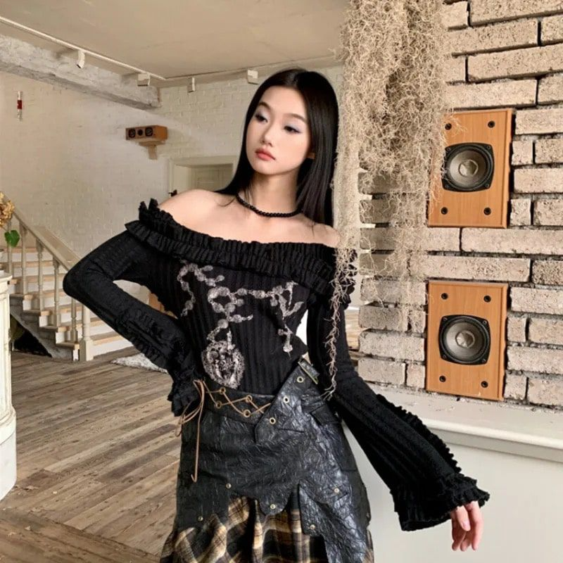 Gothic Off Shoulder Vintage