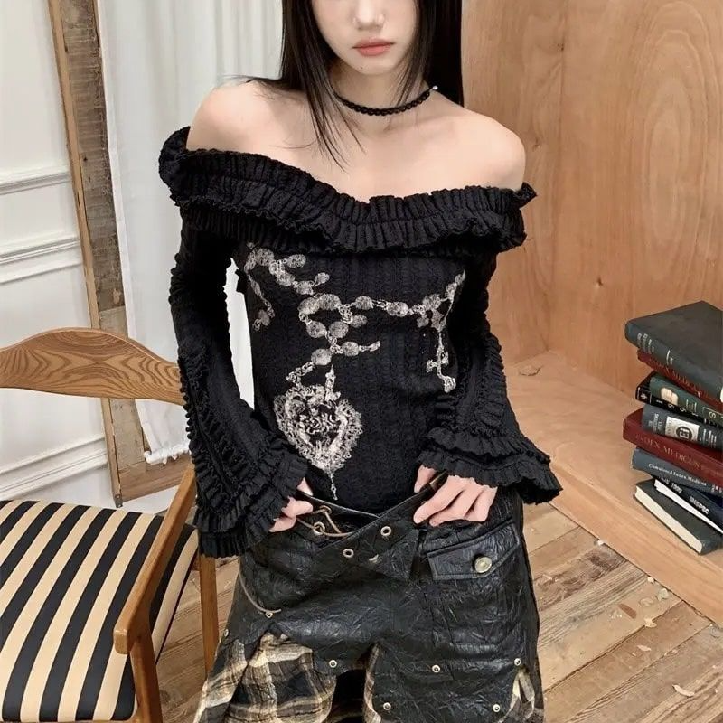 Gothic Off Shoulder Vintage