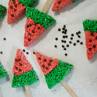 Watermelon Krispy Treats