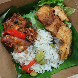 Nasi Liwet dan Sotong Balado