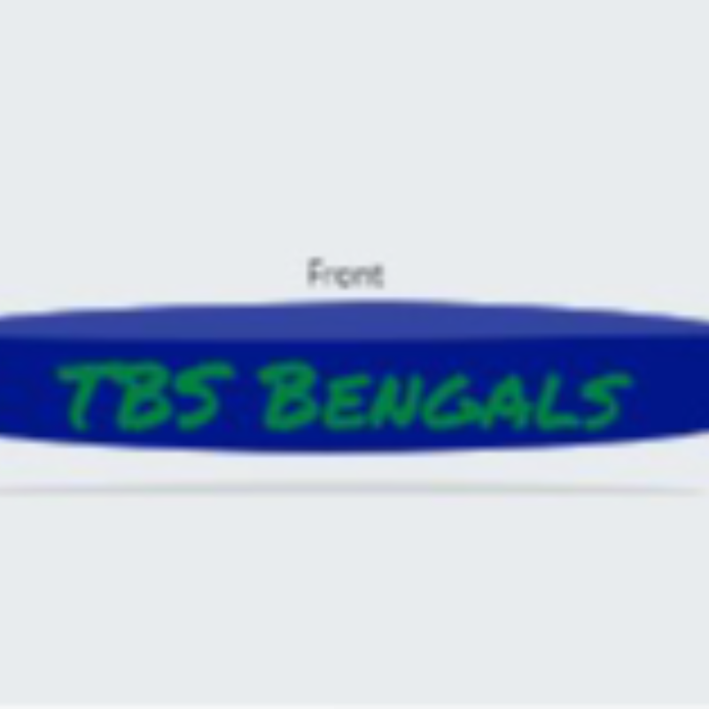 TBS Bengals Silicone Bracelet Large Image