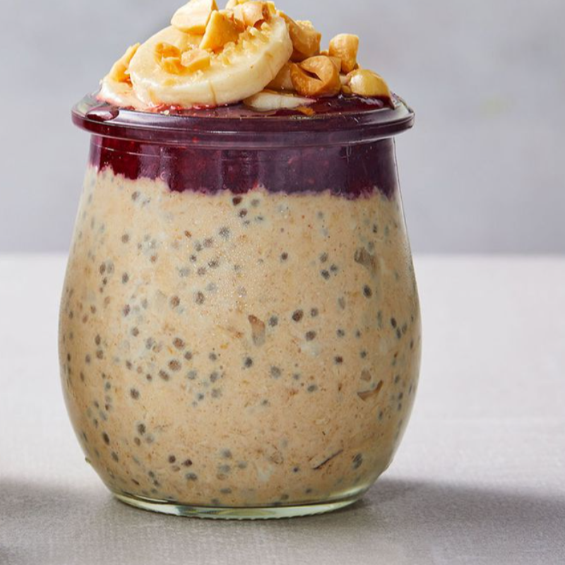 PEANUT BUTTER & JELLY OVERNIGHT OATS Main Image