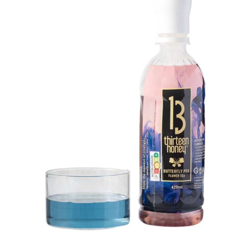 Butterfly Pea Tea with Honey in Cap x 12