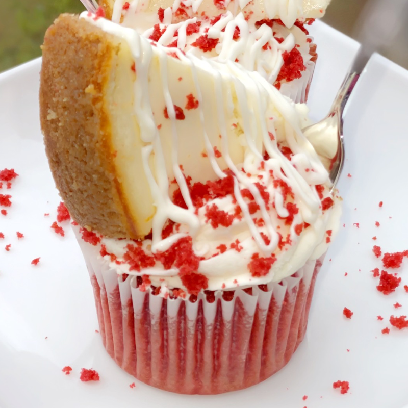 Red Velvet Cheesecake Deluxe Cupcakes  Large Image