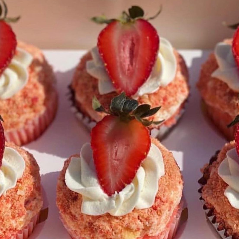 Strawberry Flavored Cupcakes Large Image