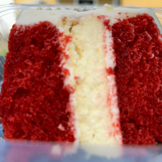 Red Velvet Cheese Cake Slice Image