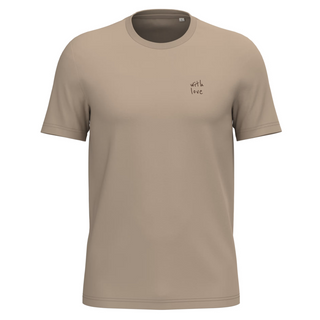 T-shirt Loose Sable Unisexe - "With Love" coeur - "Lovely Inc" dos Marron