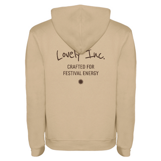 Sweat Capuche SableUnisexe  - "Lovely Inc." Poitrine et Dos