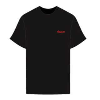 T-shirt Noir Oversize Unisexe - Broderie cœur collector "Amour"