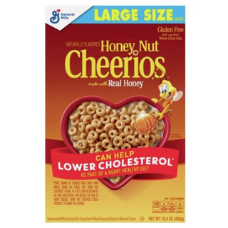 General Mills Large Size Honey Nut Cheerios Cereal