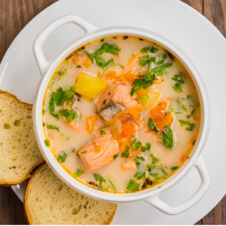 Норвежский сливочный суп с лососем (Norwegian creamy salmon soup 0.5 ml)