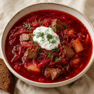 Борщ с говядиной (Borsht with beef 0.5 ml )