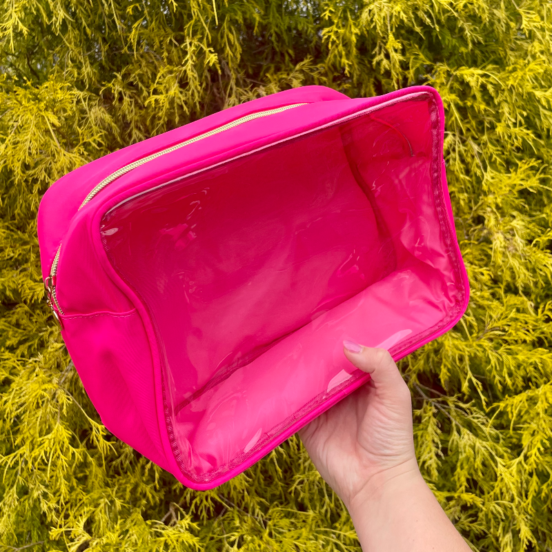 Extra Large Custom Makeup Pouch - Clear Main Image