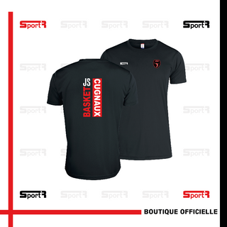 T-shirt polyester noir - Hommes & Enfants 