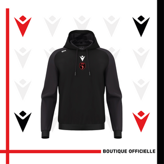 Sweat capuche HORN noir - Adultes (Unisexe) & Enfants