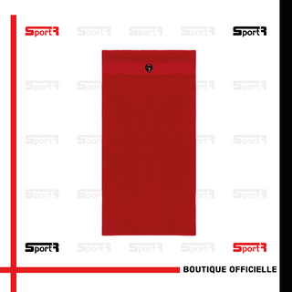 Serviette de bain rouge 