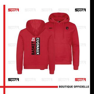 Sweat capuche coton rouge - Adultes (Unisexe) & Enfants 