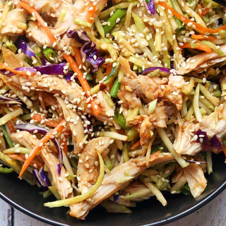 Chicken and Cabbage Salad Bowl w/Sesame Dressing