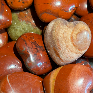 Red Jasper Pocket Hearts