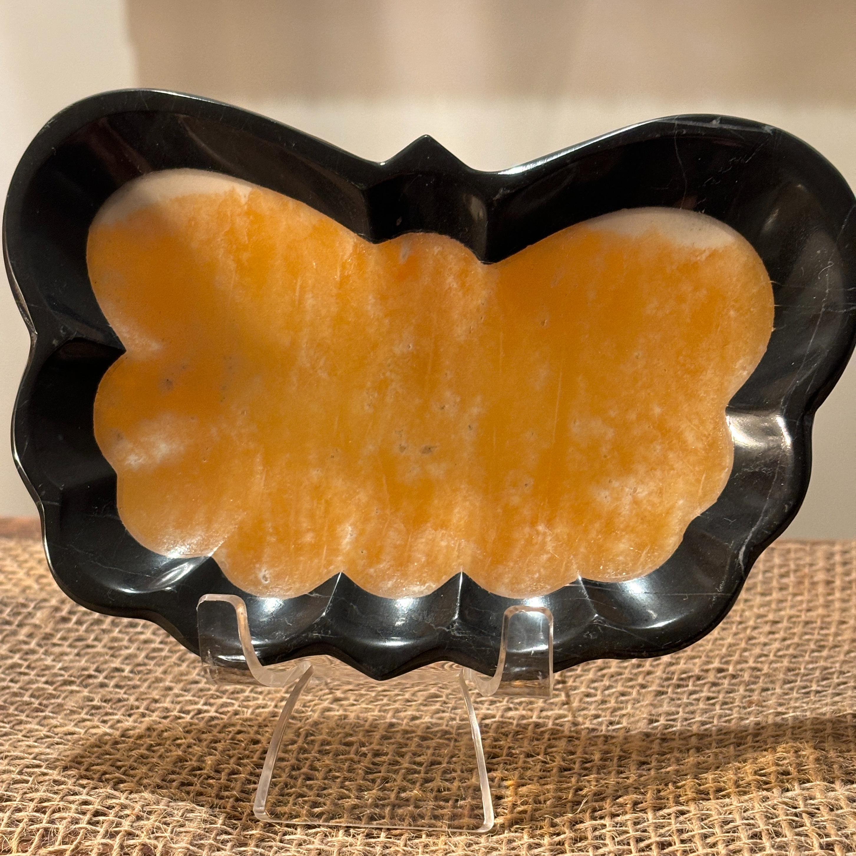 Marble & Calcite Butterfly Dish