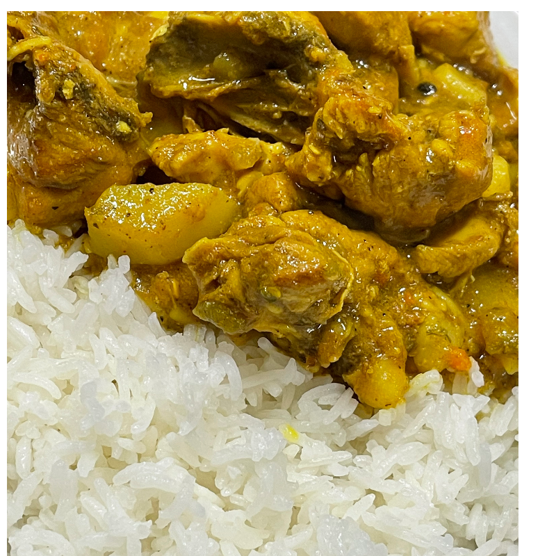 Curry Chicken Dinner Large Image