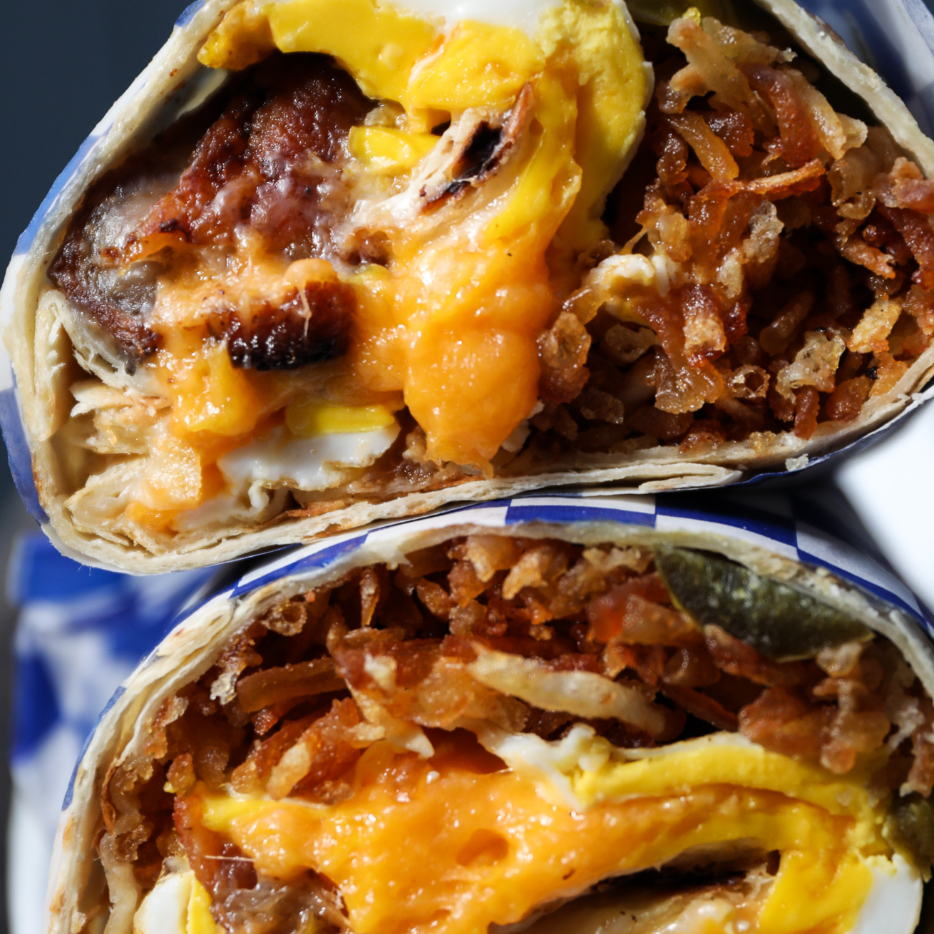 Breakfast burrito chicken