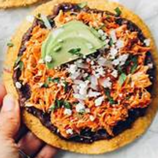 Chicken Tinga, rice, black beans