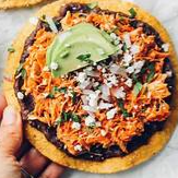 Chicken Tinga, rice, black beans