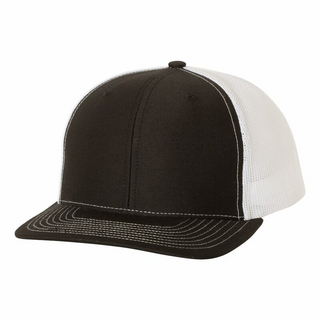 Richardson 112 Snapback Trucker Cap B/W