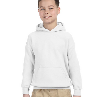 Gildan G185B Youth Hooded Sweatshirt White