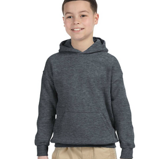 Gildan G185B Youth Hooded Sweatshirt Dark Heather