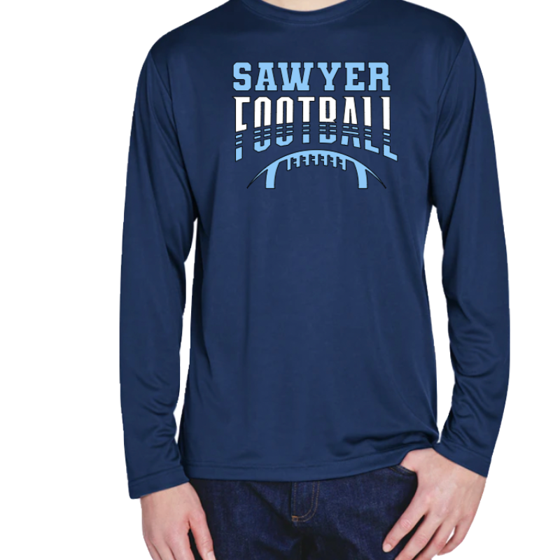 Adult and Youth Size Performance Long-Sleeve T-Shirt 