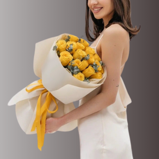 15 Yellow Rose Bouquet