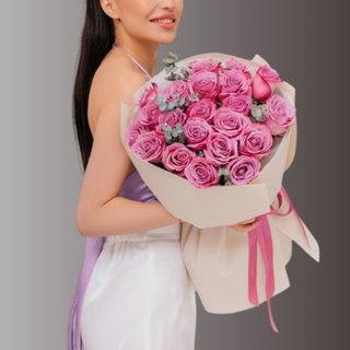 21 Pink Rose Bouquet