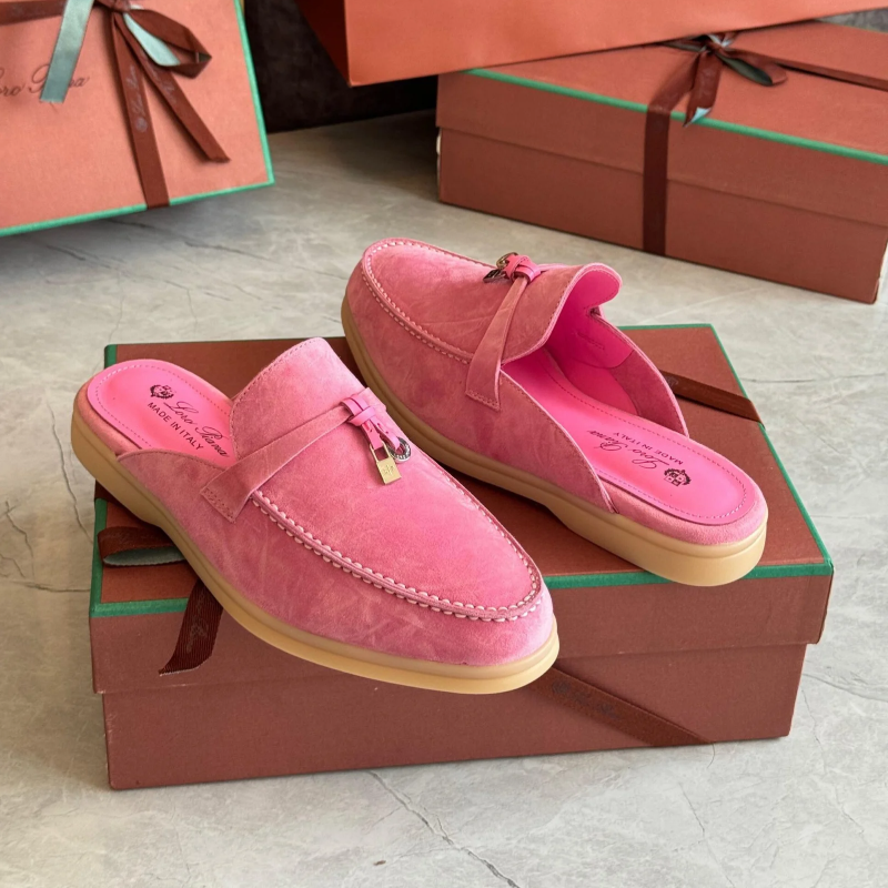 Loro Piana Slippers WMN Pink Suede