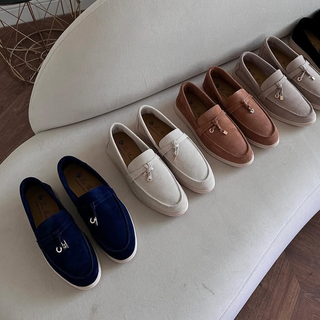 Loro Piana Loafers Navy Suede