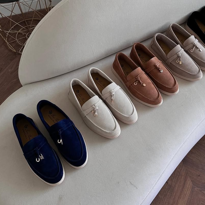 Loro Piana Loafers Navy Suede