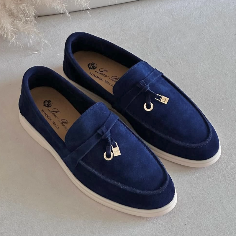 Loro Piana Loafers Navy Suede