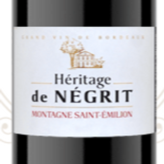 Rouge - Montagne Saint Emilion Héritage de Négrit 2020 (14,50€TTC/bouteille) Vente par carton 6 bouteilles